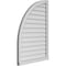Ekena Millwork Quarter Round Top Left Surface Mount PVC Gable Vent w/ 2"W x 2"P Brickmould Sill Frame, 28"W x 40"H GVPQL28X4003SN - alternate 4